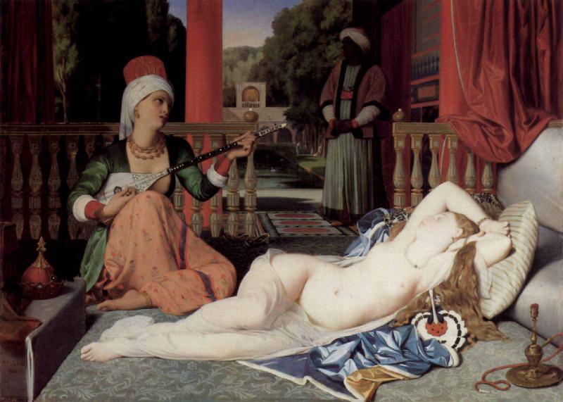 Jean Auguste Dominique Ingres Odalisque with Slave